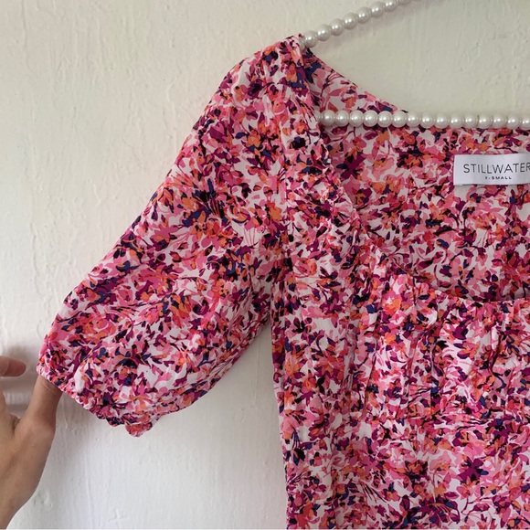 Stillwater The Brand Floral Puff Sleeve Mini Dress - Picture 11 of 14